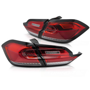 Lampy tył FORD FIESTA MK8 17-21 HB RED / WHITE LED diodowe LDFO76