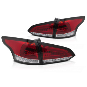 Lampy tył FORD FOCUS 3 Kombi 11-18 RED / WHITE LED BAR diodowe LDFO81