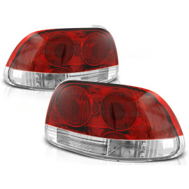 Lampy tył Honda CRX Del Sol - Clear Red/White LTHO18