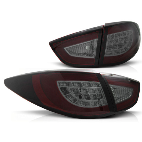 Lampy tył HYUNDAI IX35 - RED SMOKE LED BAR - diodowe - LDHU05
