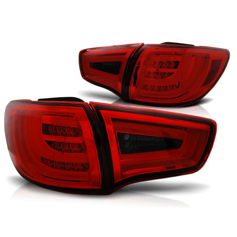 Lampy tył KIA SPORTAGE III 10- RED / BLACK LED BAR - diodowe - LDKI02