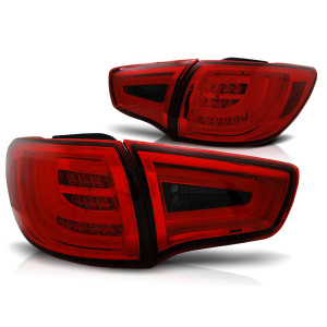 Lampy tył KIA SPORTAGE III 10- RED / BLACK LED BAR - diodowe - LDKI02