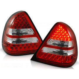 Lampy tył Mercedes C-klasa (W202) red white LED - DIODOWE LDME14