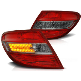Lampy tył Mercedes C-klasa Sedan (W204) red / black LED - DIODOWE LDME36