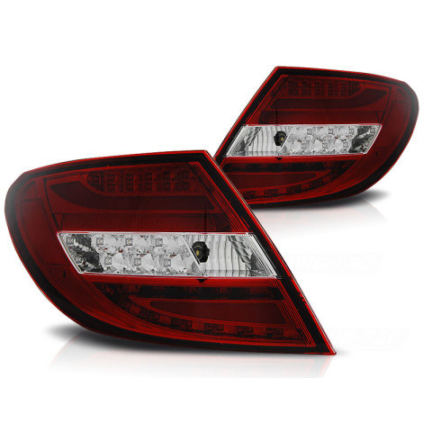 Lampy tył Mercedes C-klasa Sedan W204 red / white LED BAR - DIODOWE LDME68