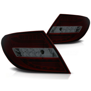 Lampy tył Mercedes C-klasa Sedan W204 smoked red LED BAR - DIODOWE LDME69