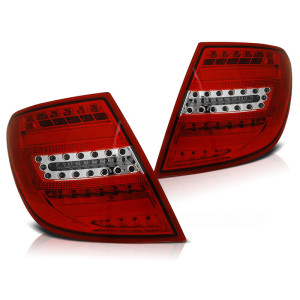 Lampy tył Mercedes C-klasa Kombi S204 red white FULL LED DIODOWE LDME83