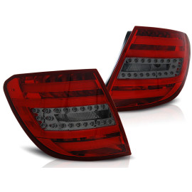 Lampy tył Mercedes C-klasa Kombi S204 red / black LED - DIODOWE LDME77