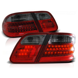 Lampy tył Mercedes E-klasa Sedan W210 red / black LED - DIODOWE LDME08
