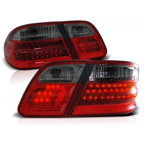 Lampy tył Mercedes E-klasa Sedan W210 red / black LED - DIODOWE LDME08