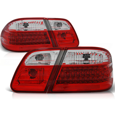 Lampy tył Mercedes E-klasa Sedan W210 red / white LED - DIODOWE LDME28