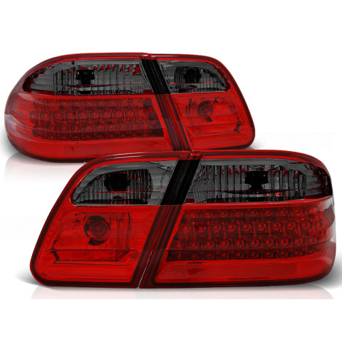 Lampy tył Mercedes E-klasa Sedan W210 red / black LED - DIODOWE LDME29
