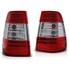 Lampy tył Mercedes E-klasa Kombi S124 clear Red/White LED DIODOWE LDME25