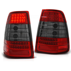 Lampy tył Mercedes E-klasa Kombi SW124 clear Red/Black LED DIODOWE LDME26