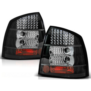 Lampy tył Opel Astra G 3/5d - clear LED Black - diodowe LDOP07
