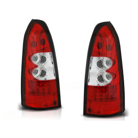 Lampy tył Opel Astra G Caravan Kombi - clear LED Red/White - diodowe LDOP09