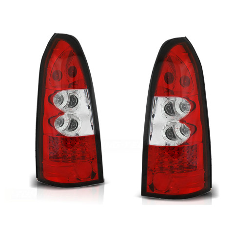 Lampy tył Opel Astra G Caravan Kombi - clear LED Red/White - diodowe LDOP09