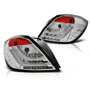 Lampy tył Opel Astra H 3d GTC - CHROM LED BAR - diodowe LDOP47