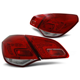Lampy tył Opel Astra J IV - Red / White LED - diodowe LDOP44