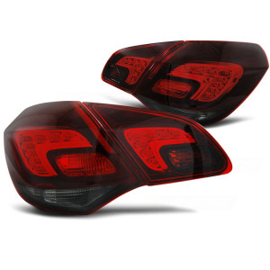 Lampy tył Opel Astra J IV - Smoked Red LED - diodowe LDOP45