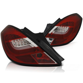 Lampy tył Opel Corsa D 3d 06-14 Red / White LED czerwone diodowe LDOP56