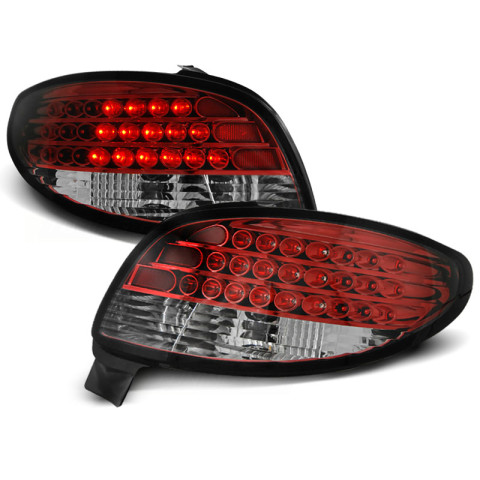 Lampy tył Peugeot 206 clear LED Red/White - diodowe LDPE07