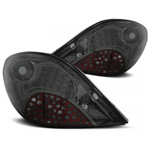 Lampy tył Peugeot 207 Smoked Black LED - czarne diodowe LDPE17