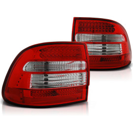 Lampy tył Porsche Cayenne - Red / White LED - diodowe LDPO01