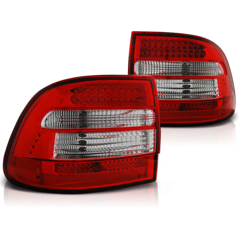 Lampy tył Porsche Cayenne - Red / White LED - diodowe LDPO01