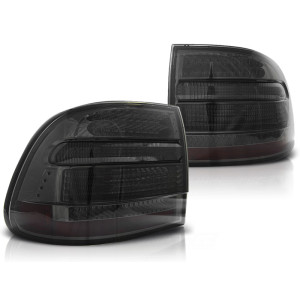 Lampy tył Porsche Cayenne - Smoked / Black LED - diodowe dymione LDPO04
