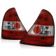 Lampy tył Renault Clio 2 98-01 Clear RED WHITE - LTRE12