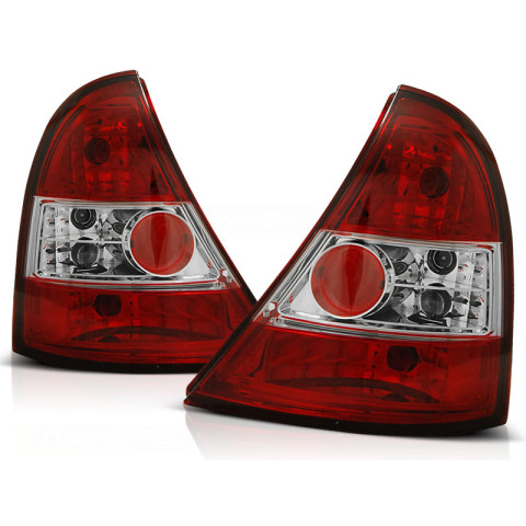 Lampy tył Renault Clio 2 98-01 Clear RED WHITE - LTRE12