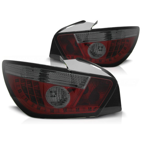 Lampy tył Seat Ibiza 6J 08-12 Smoked Red LED - diodowe LDSE15