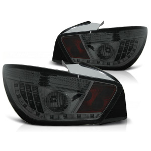 Lampy tył Seat Ibiza 6J 08-12 Smoked Black LED - diodowe LDSE16