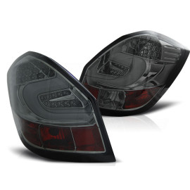 Lampy tył Skoda Fabia II 07- LED BAR SMOKED BLACK LDSK08