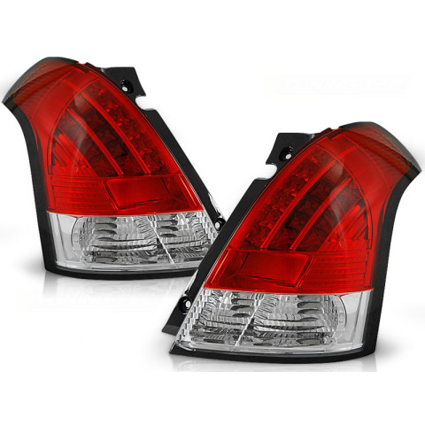 Lampy tył Suzuki Swift 05-10 LED red white diodowe LDSI02