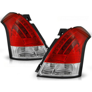 Lampy tył Suzuki Swift 05-10 LED red white diodowe LDSI02
