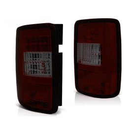 Lampy tył VW CADDY RED / SMOKED LED BAR Diodowe LDVWF7