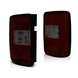 Lampy tył VW CADDY RED / SMOKED LED BAR Diodowe LDVWF7