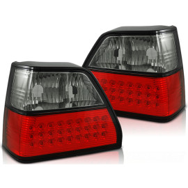 Lampy tył VW Golf 2 clear LED Red / Black Czerwono-Czarne diodowe LDVW34