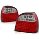 Lampy tył VW Golf 3 - clear LED Red/White - diodowe LDVW10