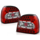 Lampy tył VW Golf 3 - clear RED WHITE LED - diodowe LDVW13