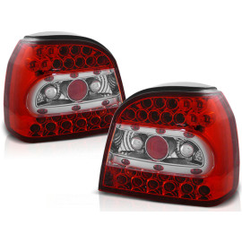 Lampy tył VW Golf 3 - clear RED WHITE LED - diodowe LDVW13
