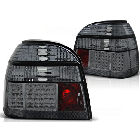 Lampy tył VW Golf 3 Black LED Smoked Dymione Diodowe LDVW49
