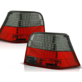 Lampy tył VW Golf 4 clear RED / BLACK LED diodowe LDVW32 DEPO