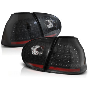 Lampy tył VW Golf 5 clear LED Black diodowe Czarne LDVW68
