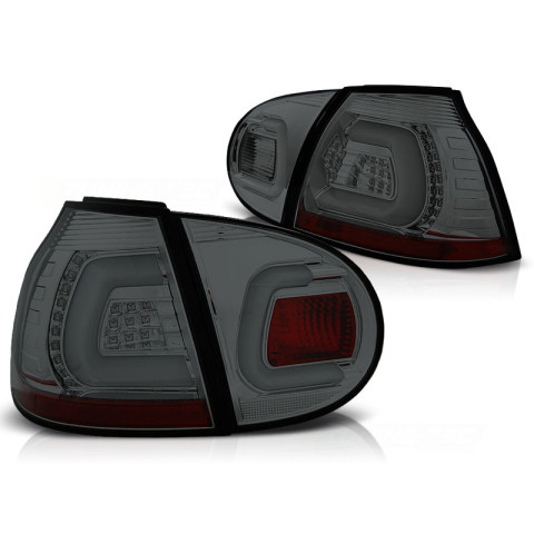 Lampy tył VW Golf 5 LED BAR SMOKED lekko dymione diodowe LDVWA2