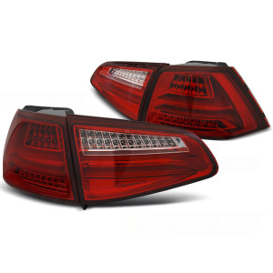 Lampy tył VW Golf 7 - Red / White LED BAR NEON - DIODOWE LDVWG4