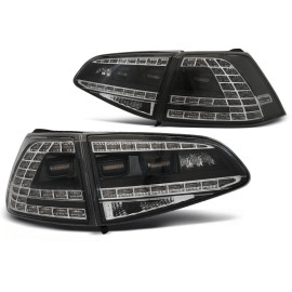 Lampy tył VW Golf 7 - BLACK LED SPORT SEQ - DIODOWE Dynamiczne LDVWM6