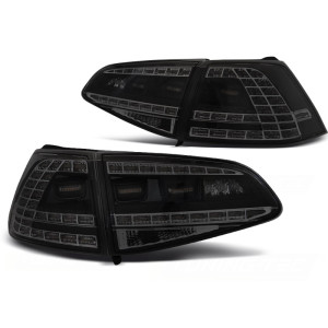 Lampy tył VW Golf 7 BLACK SMOKE LED SPORT SEQ - DIODOWE Dynamiczne LDVWM7